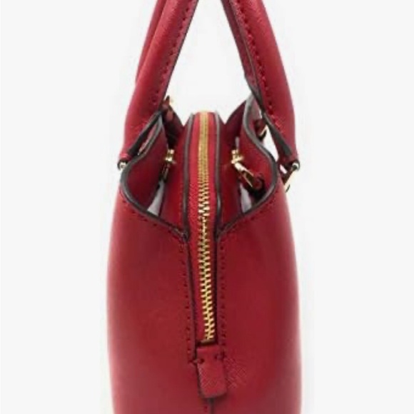 Michael Kors Mini Savannah XS Saffiano Leather Satchel Crossbody Bag (Scarlet) - Picture 6 of 9